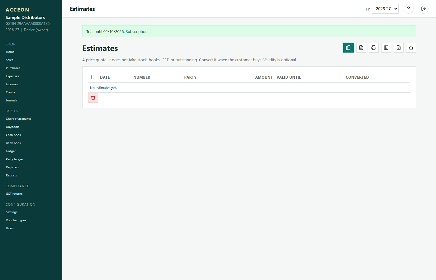 Estimates